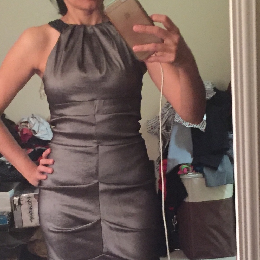 Long Gray Dress